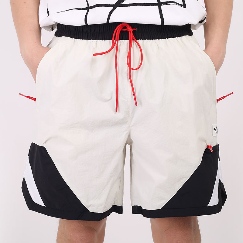 мужские бежевые шорты  PUMA Parquet Shorts 59993402 - цена, описание, фото 2